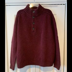 Mens maroon Eddie Bauer sweater